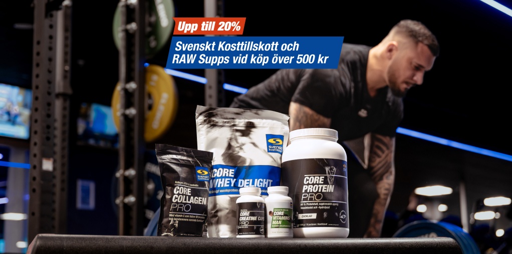 Handla f�r 500 kr och f� upp till 20% p� Svenskt Kosttillskott och RAW Supps. Med kod: NYSTART26